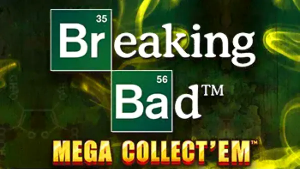 Breaking Bad Mega Collect’Em slot interface dengan latar belakang gurun New Mexico